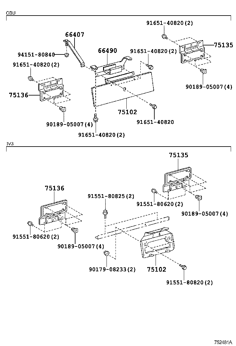 75204-37180 STAY SUB-ASSY, TOOL BOX product image