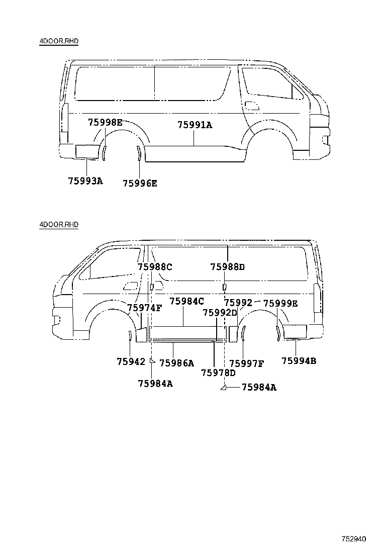 75985-26480-E0 STRIPE, SIDE PANEL, RH product image