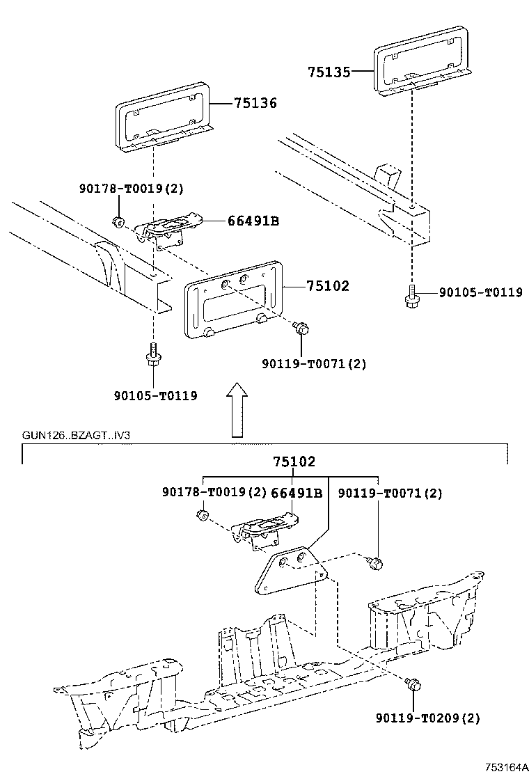 Thumbnail 2 for 75102-0K020