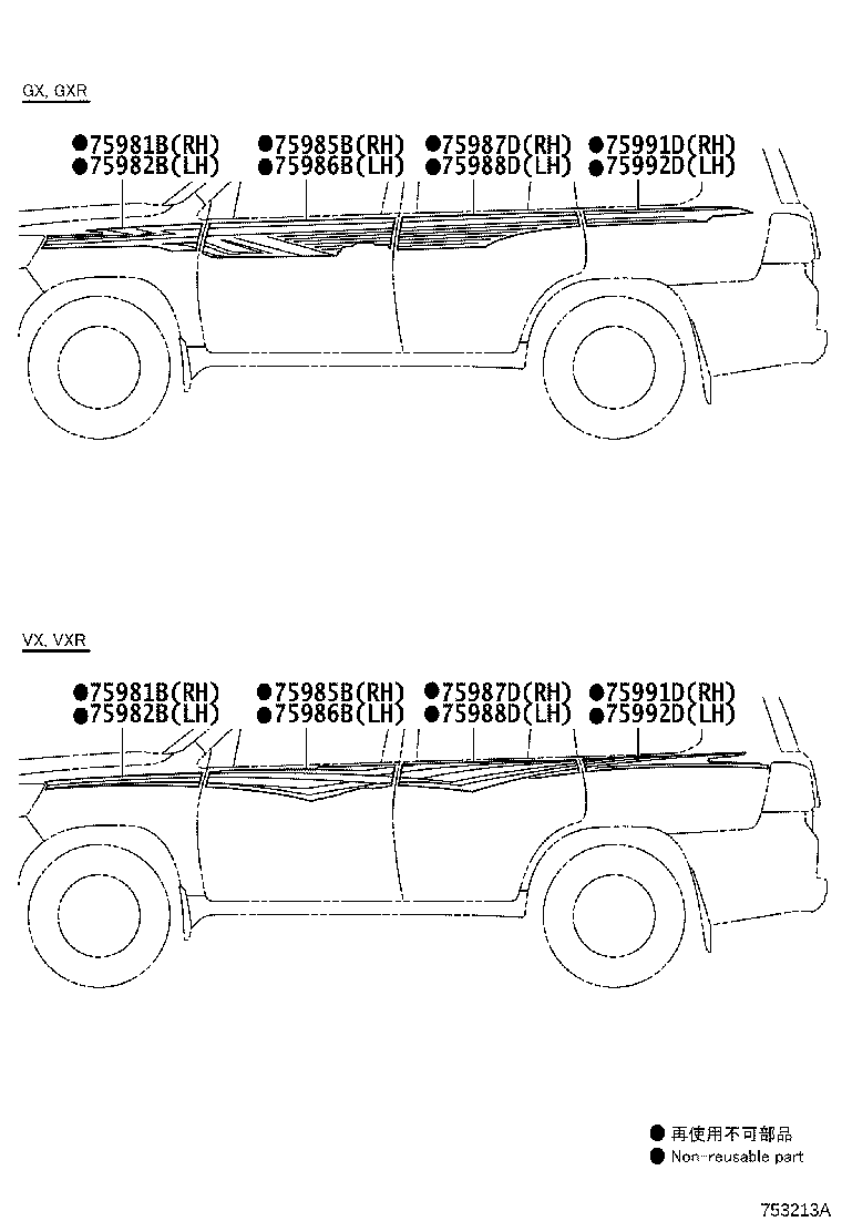 75981-60C30 STRIPE, FENDER, RH product image