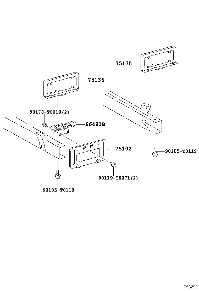 58780-0K130 BAND ASSY, TOOL BOX product image