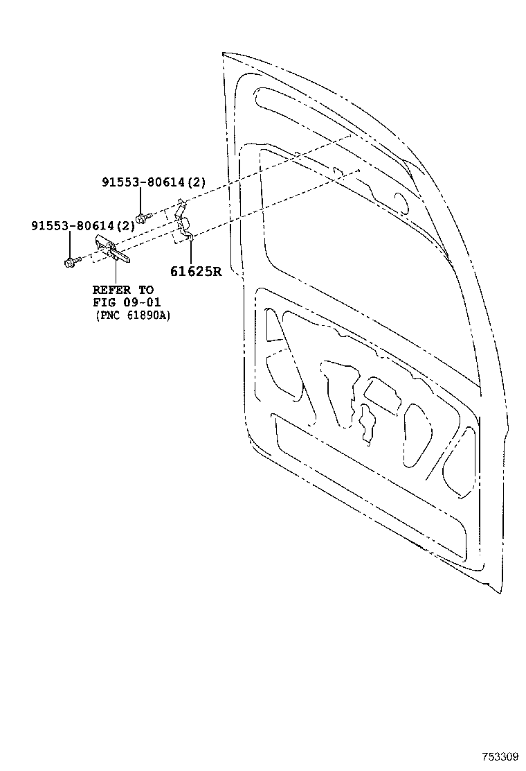 58777-26020 HOLDER, TOOL BAG product image