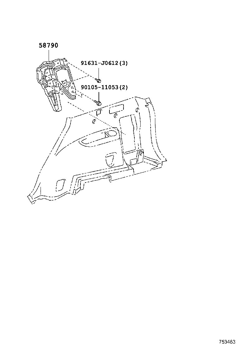 58790-42010 CARRIER ASSY, JACK product image