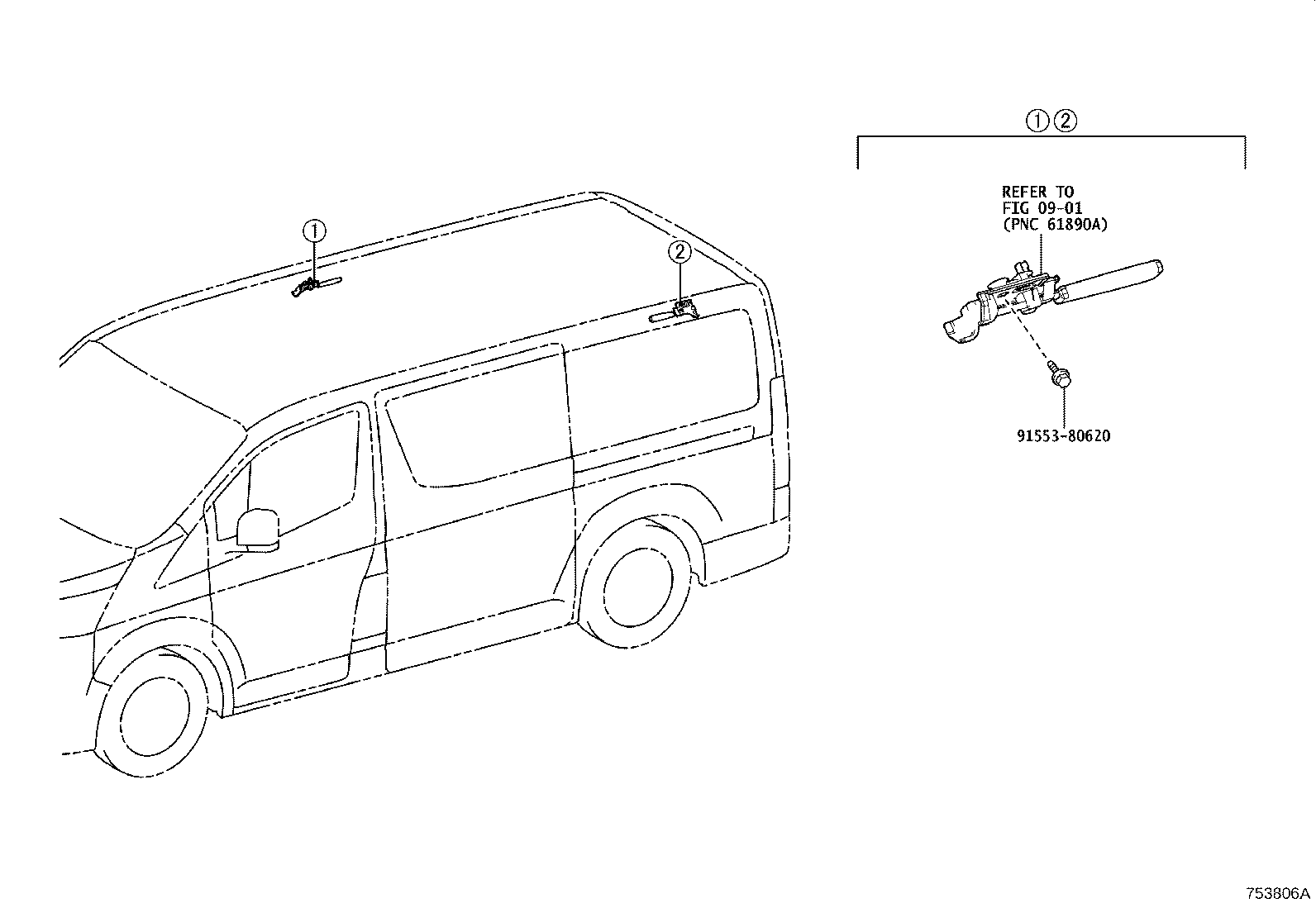 Toyota 58793-26010 BRACKET, JACK CARRIER, NO.1