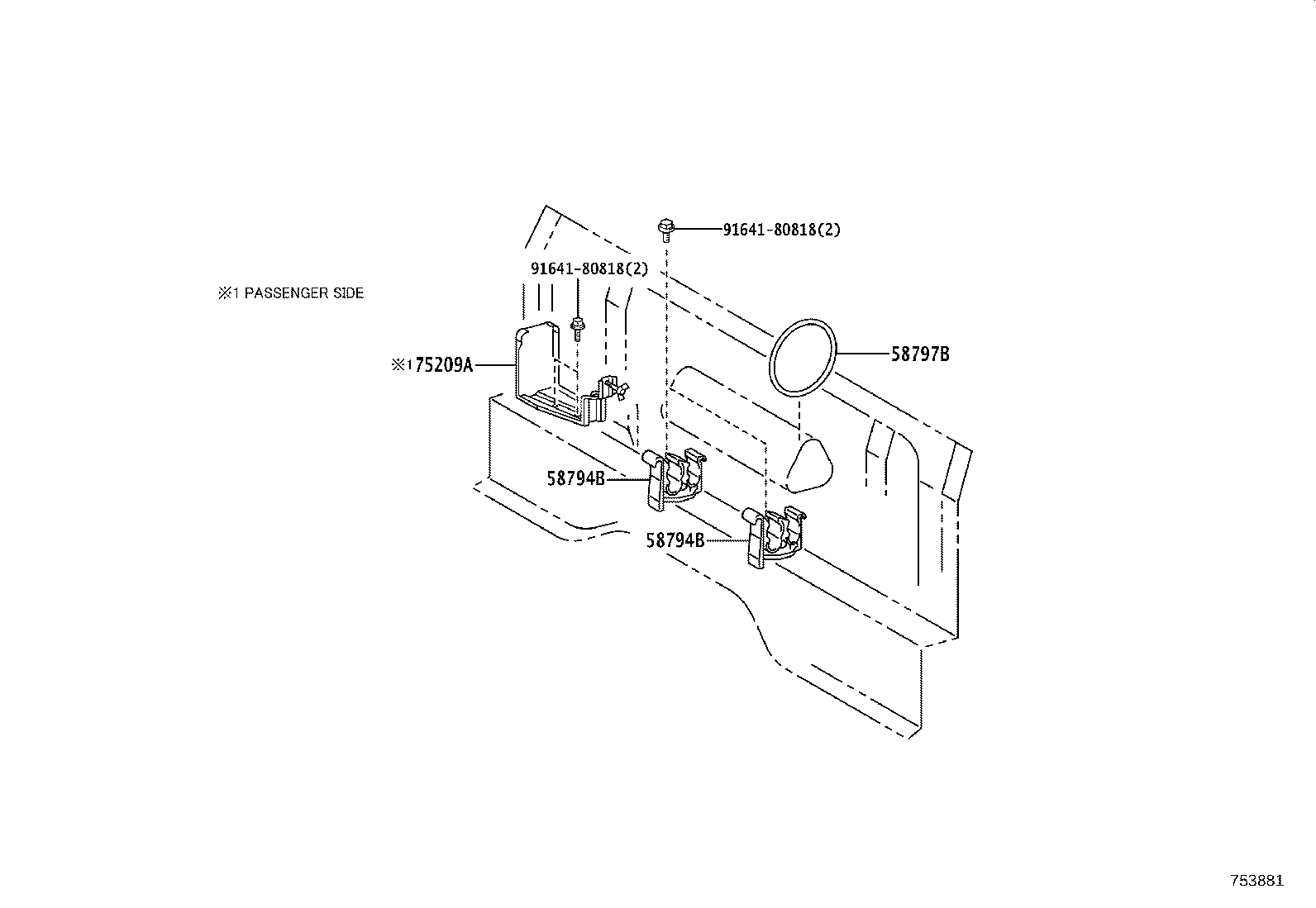 75204-37180 STAY SUB-ASSY, TOOL BOX product image
