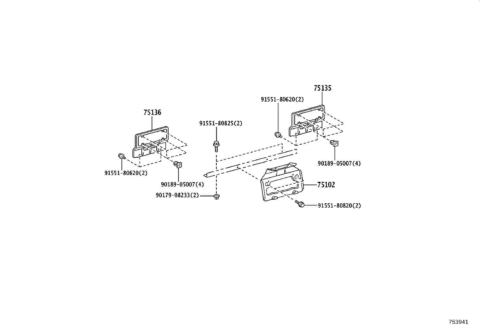 75204-37180 STAY SUB-ASSY, TOOL BOX product image