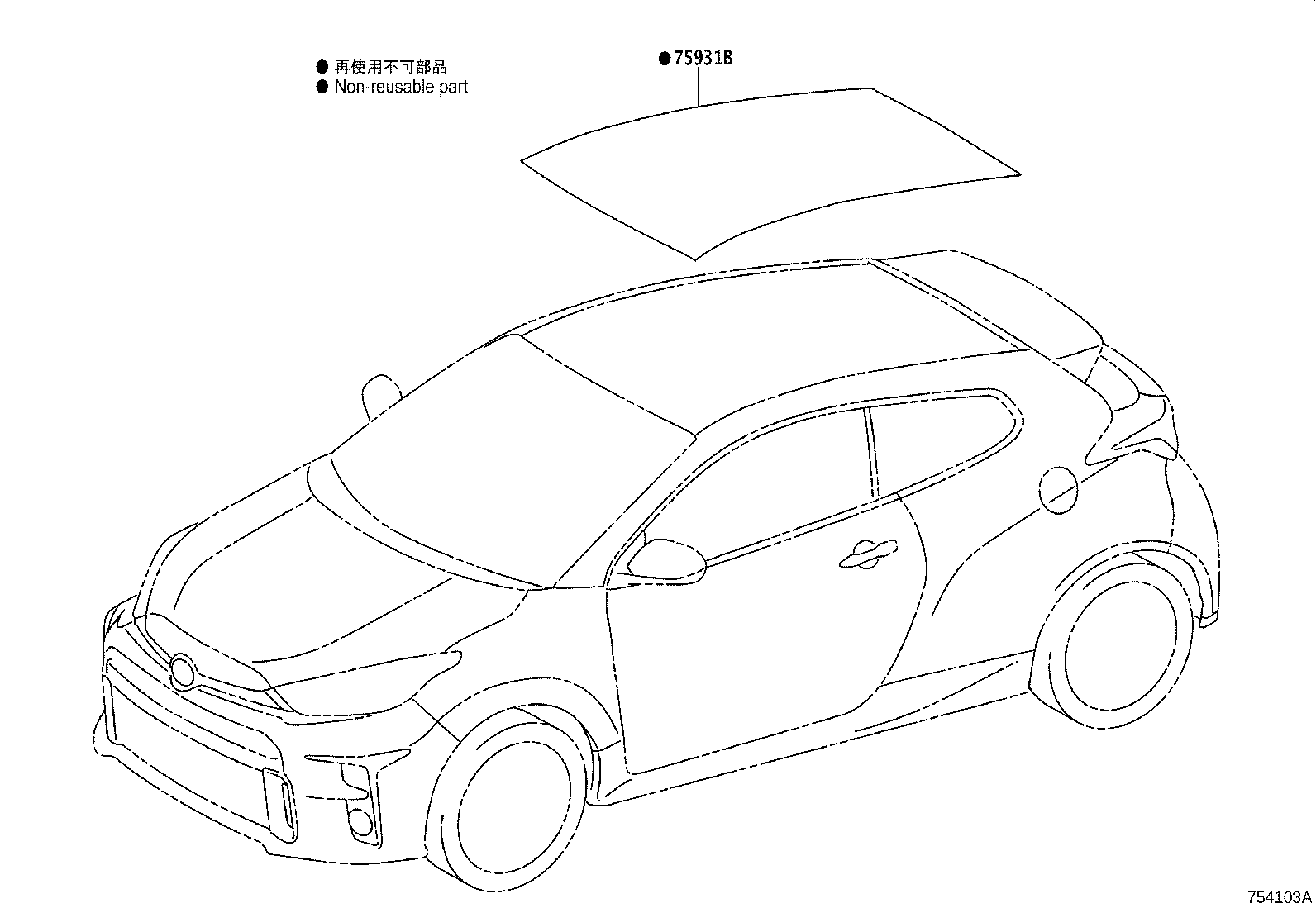 Toyota 75975-52030 STRIPE, FRONT DOOR OUTSIDE, LOWER RH