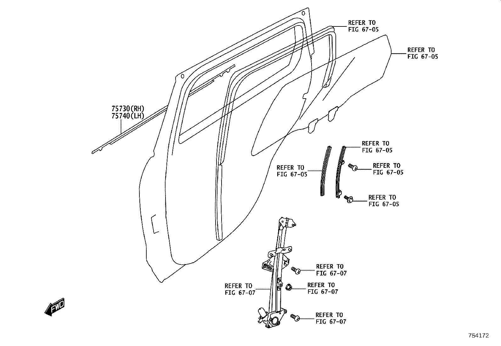 75552-WC002 MOULDING, ROOF DRIP SIDE FINISH, LH product image