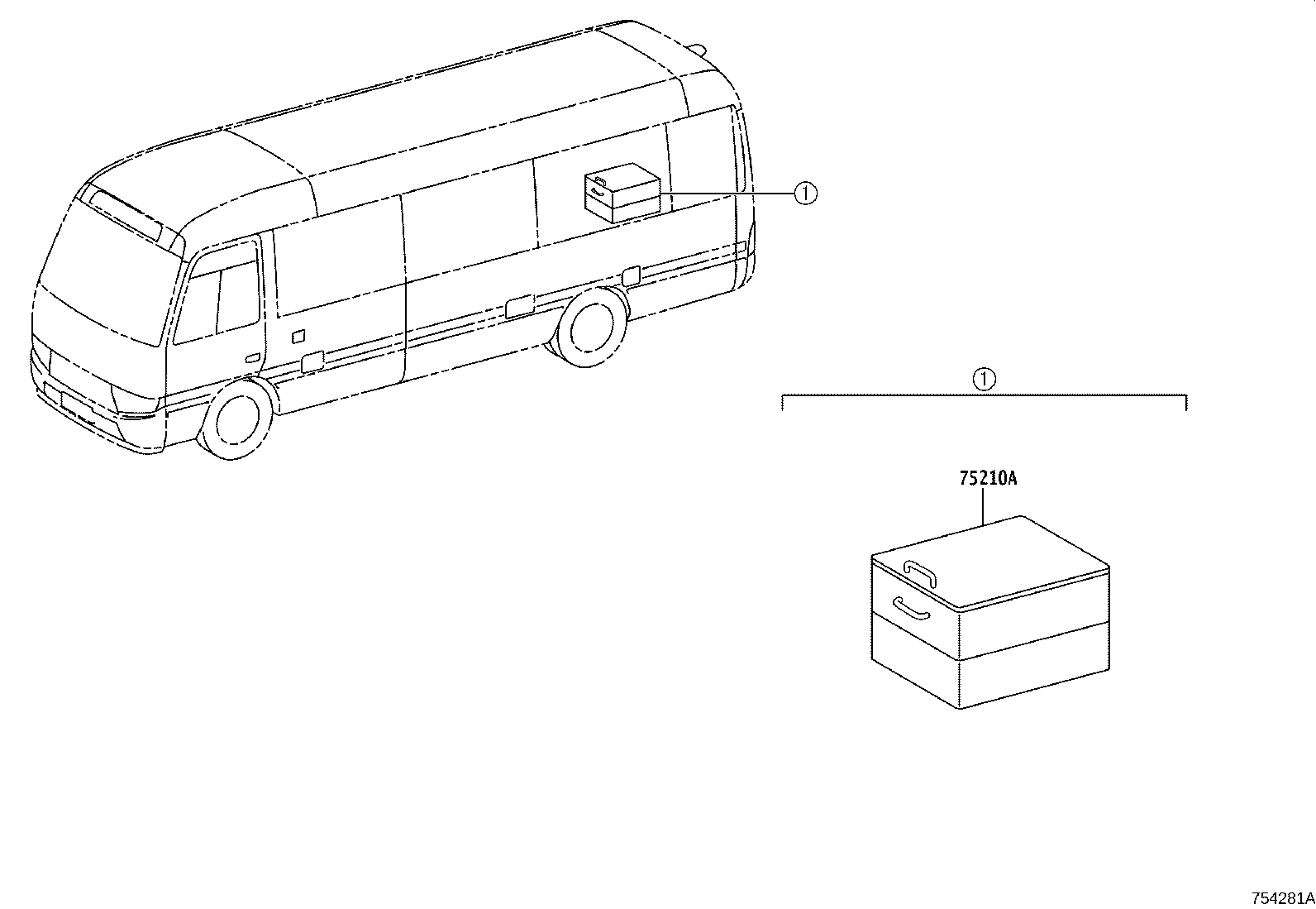 75210-0S010 BOX ASSY, TOOL product image