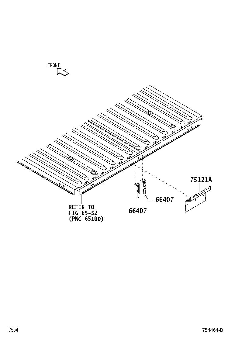 66493-BZ020 STAY SUB-ASSY, LICENSE PLATE BRACKET product image
