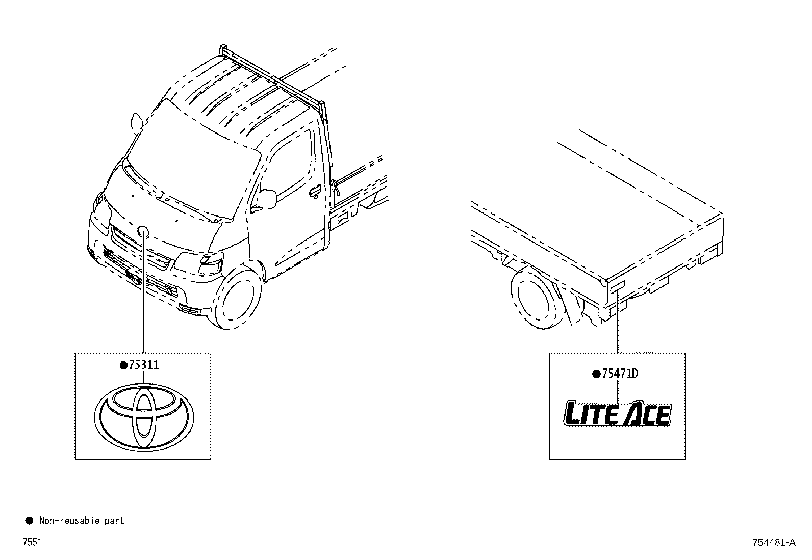 75442-BZ170 PLATE, BACK DOOR NAME, NO.2 product image