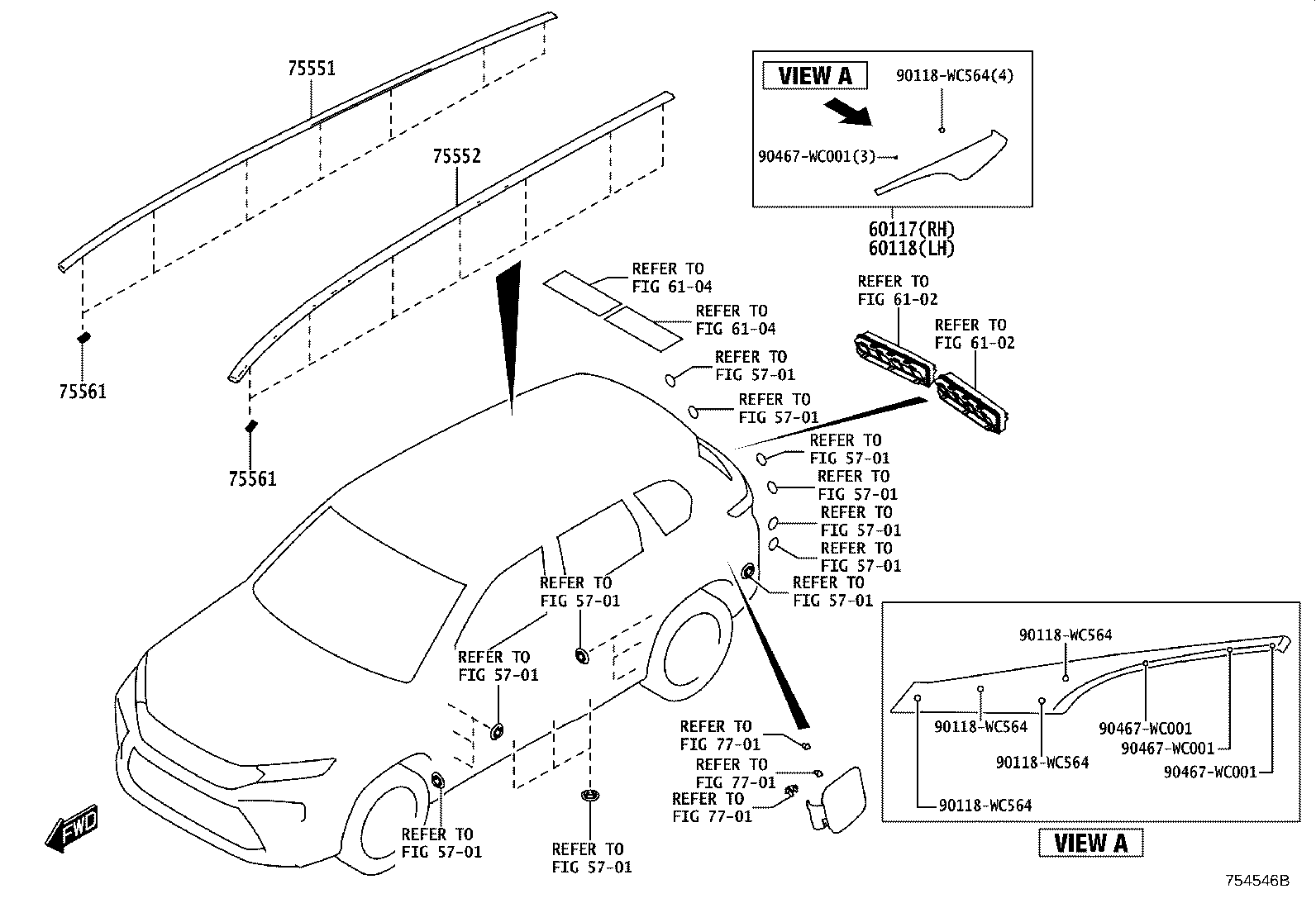 60118-WC004 COVER SUB-ASSY, FRONT PILLAR, UPR LH product image