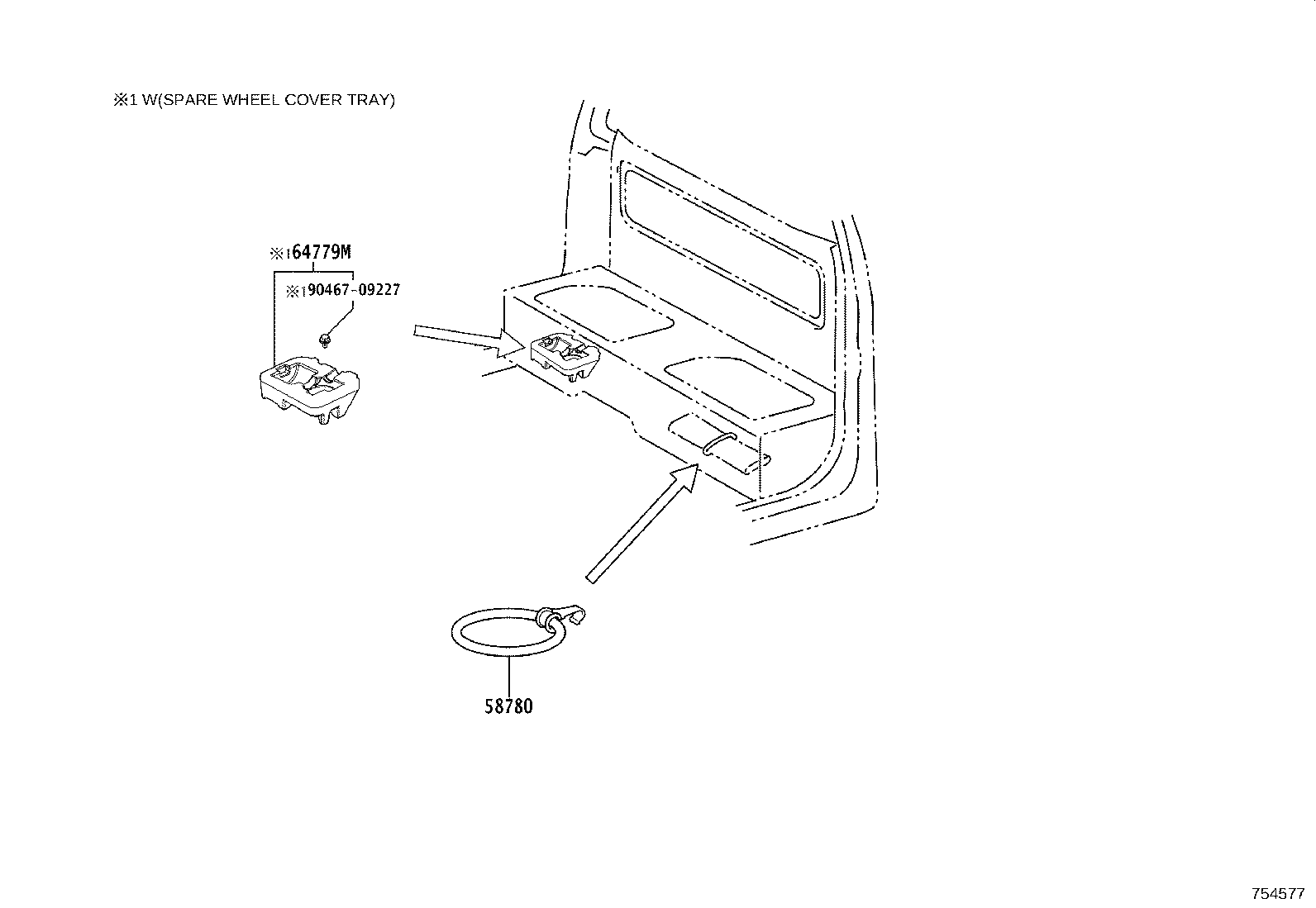 75135-0K020 BRACKET, COMBINATION REAR LAMP product image
