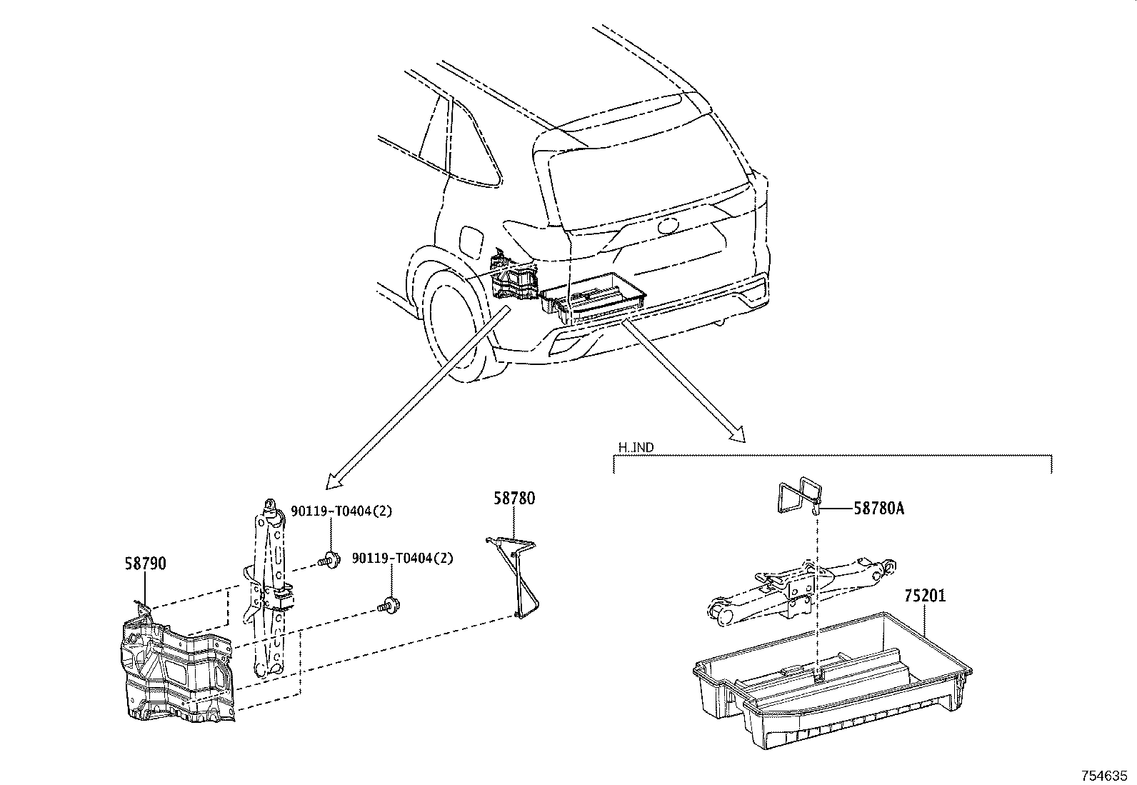 58780-VT020 BAND ASSY, TOOL BOX product image