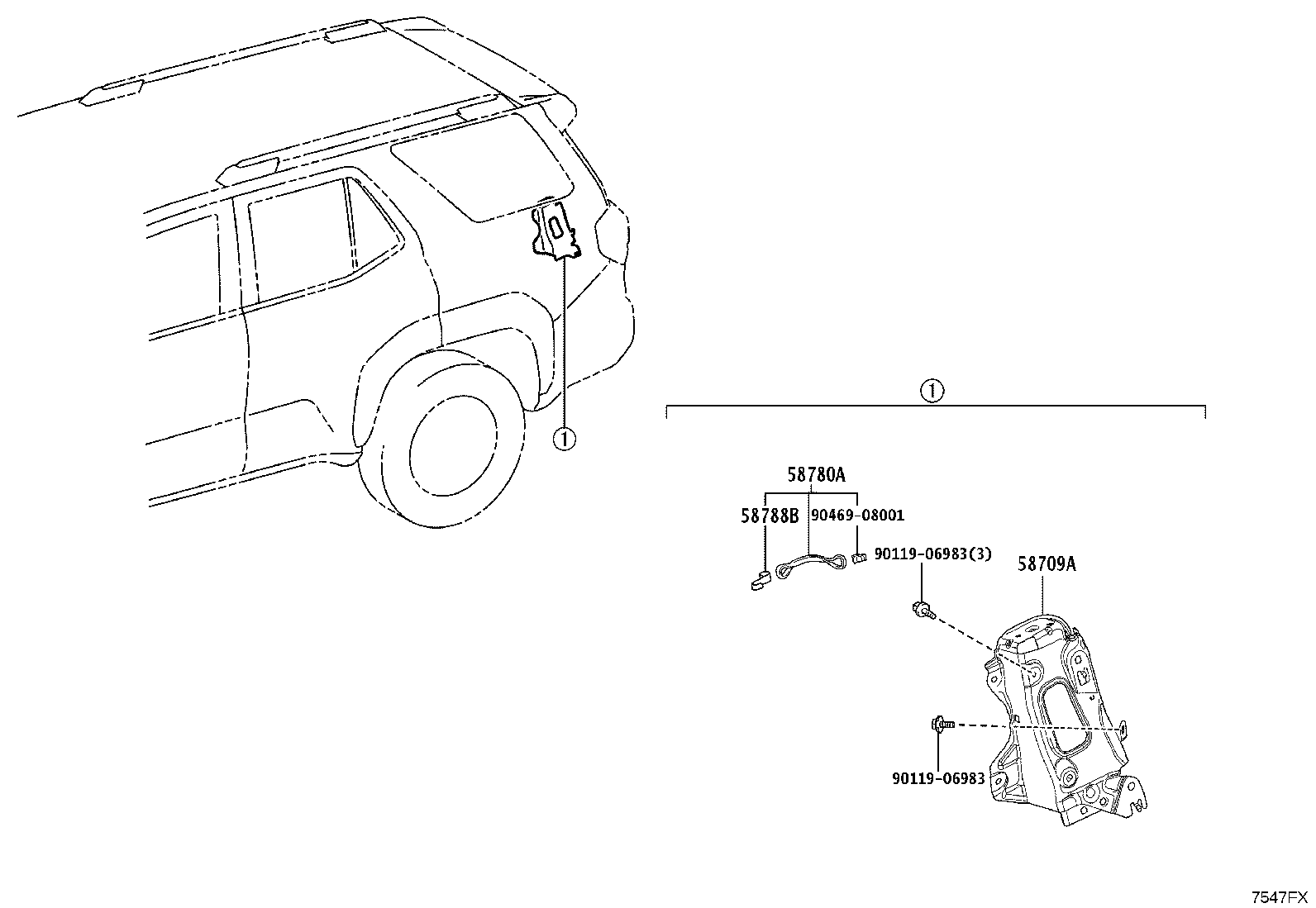 58709-35010 CARRIER SUB-ASSY, JACK product image