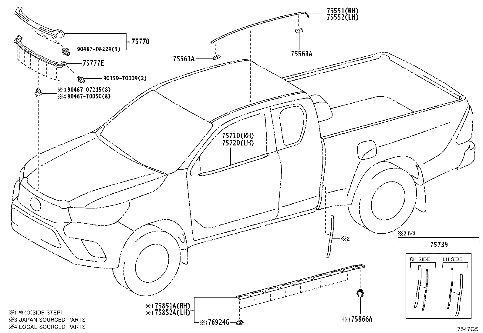 53847-YP901 MOULDING, FRONT FENDER, OUTSIDE RH product image
