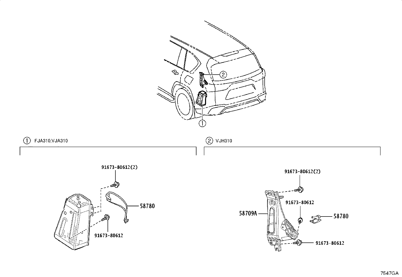 58709-60120 CARRIER SUB-ASSY, JACK product image