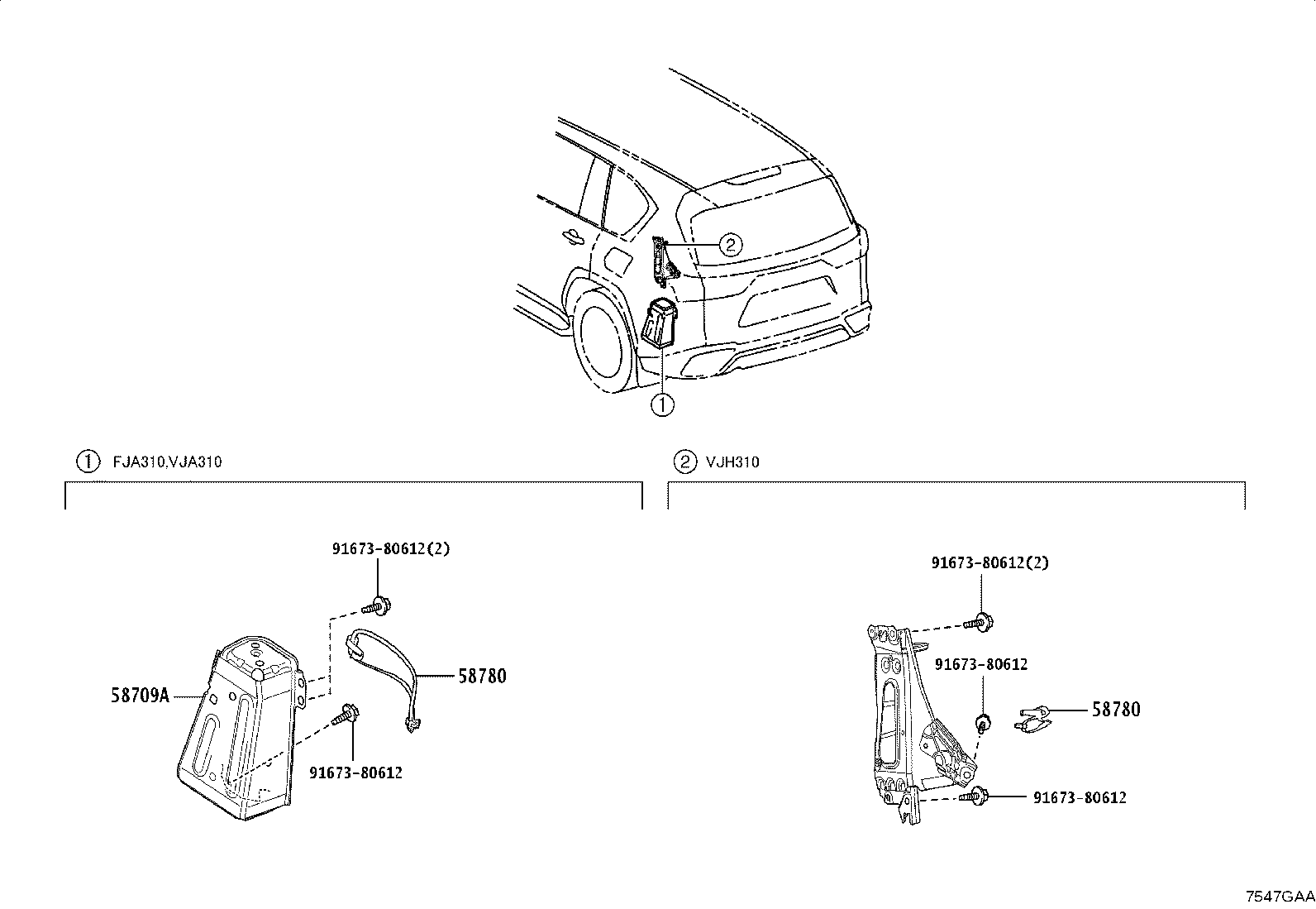 58709-60120 CARRIER SUB-ASSY, JACK product image