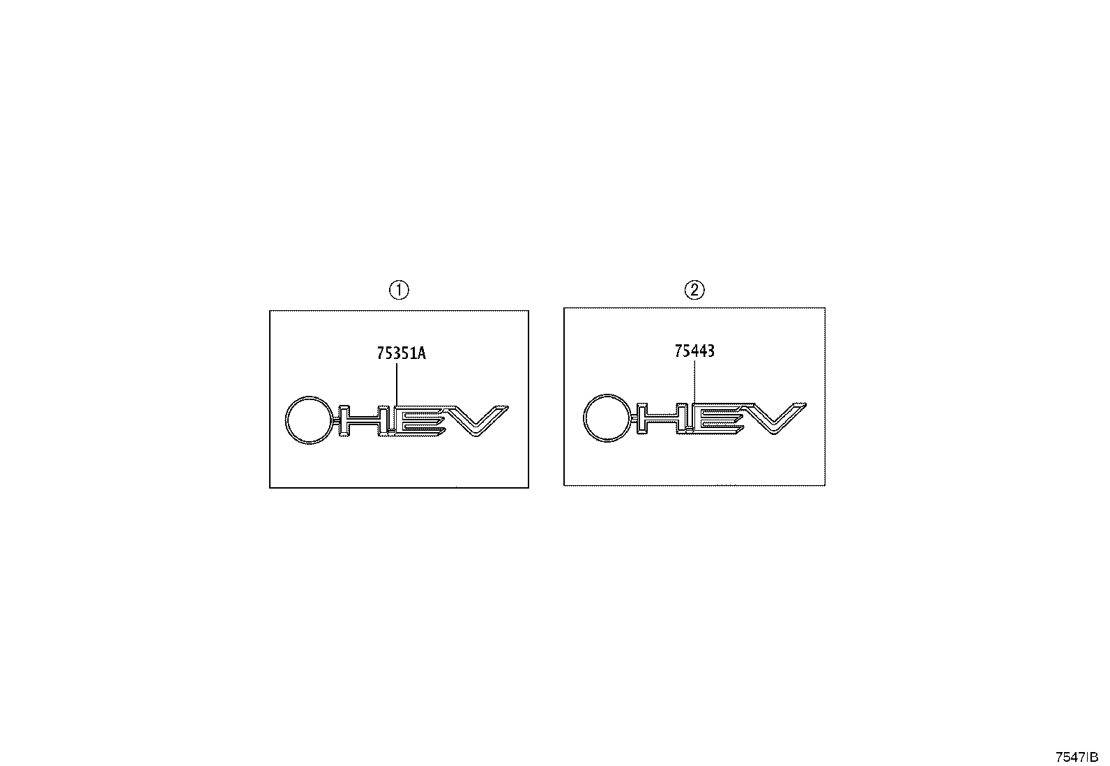 75440-12010 PLATE, BACK DOOR NAME, NO.3 product image