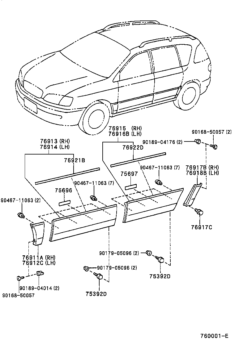 76871-44902 SPOILER, REAR product image