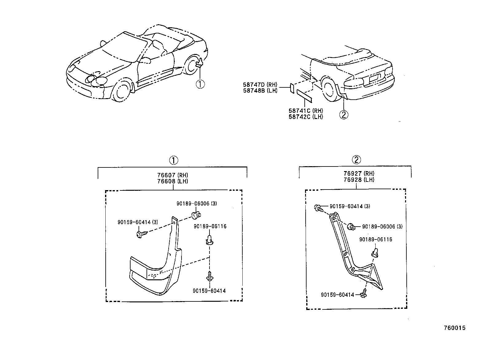 76085-20915 SPOILER SUB-ASSY, REAR product image