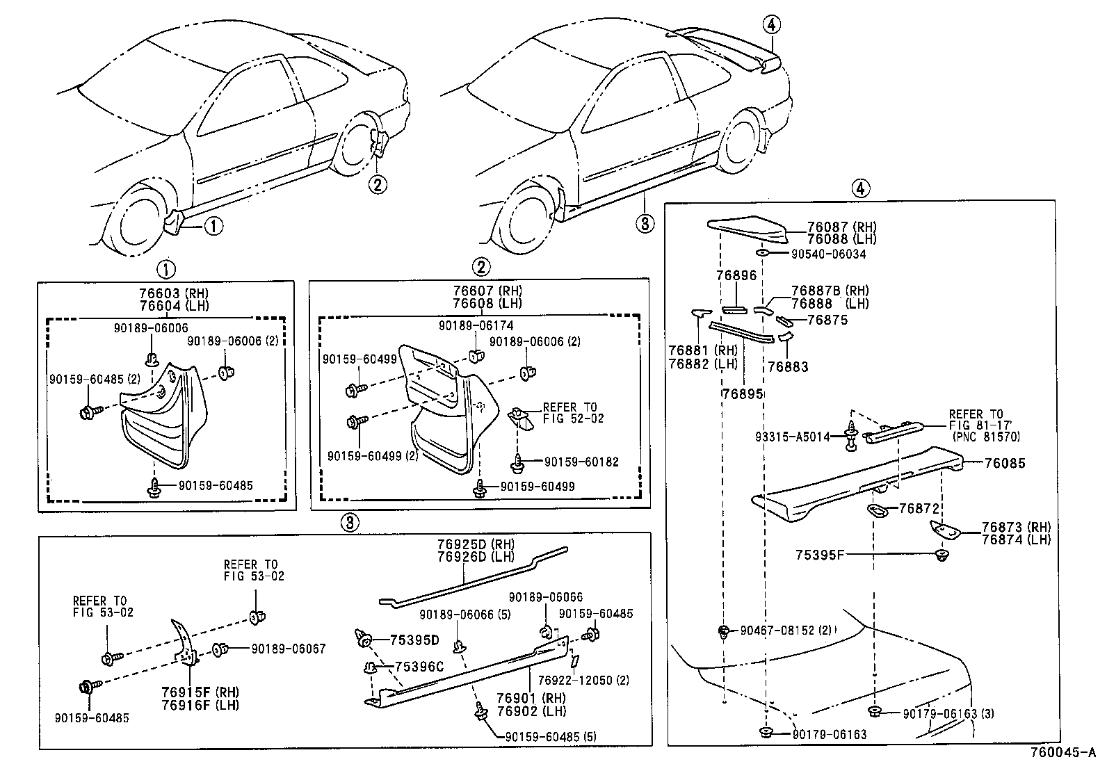 76085-12914 SPOILER SUB-ASSY, REAR product image