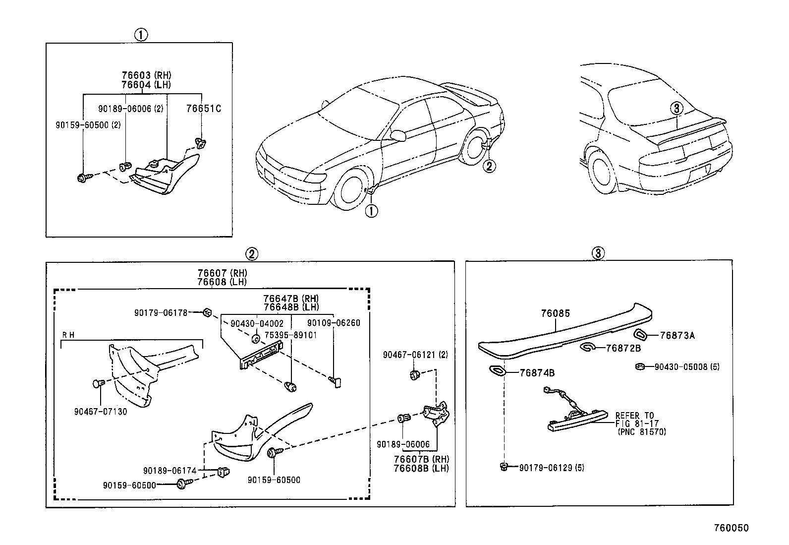 76085-12914 SPOILER SUB-ASSY, REAR product image