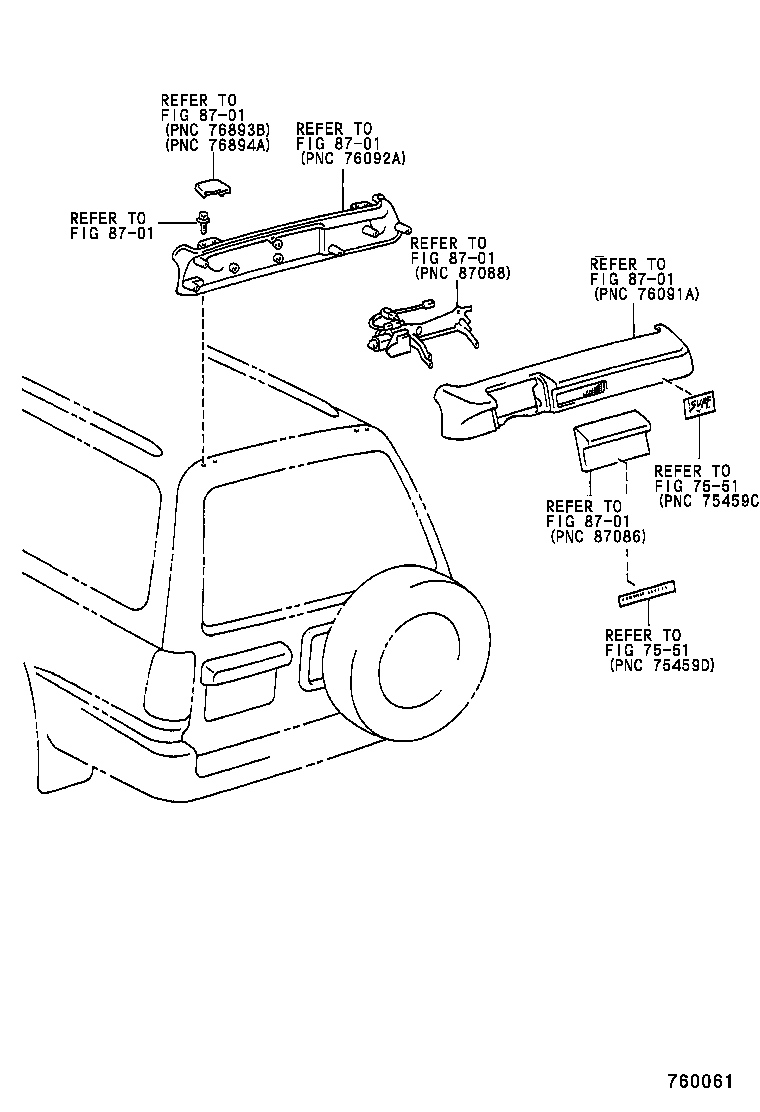 76873-35020-F0 PROTECTOR, REAR SPOILER, RH product image
