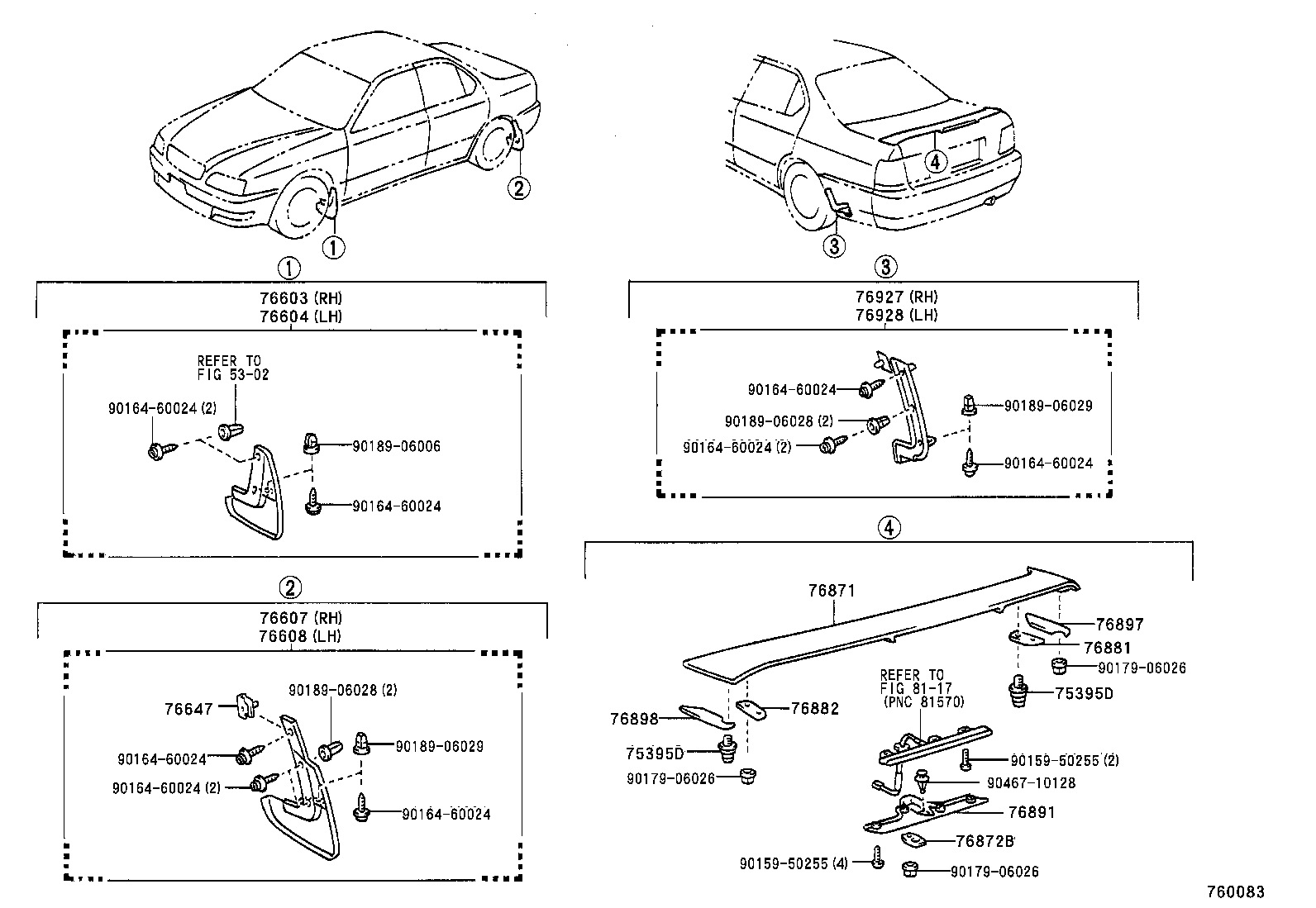 76871-32902 SPOILER, REAR product image