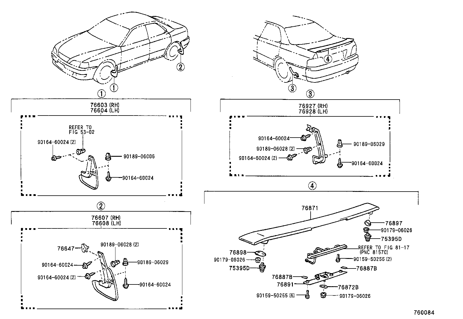 76871-32902 SPOILER, REAR product image