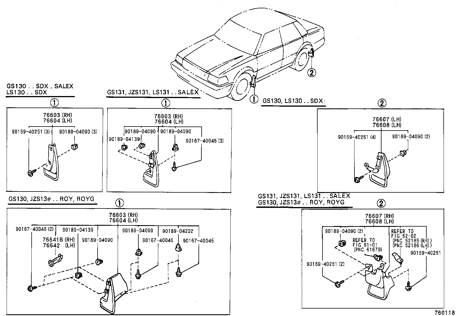 76626-39315 MUDGUARD SUB-ASSY, QUARTER PANEL, REAR LH product image