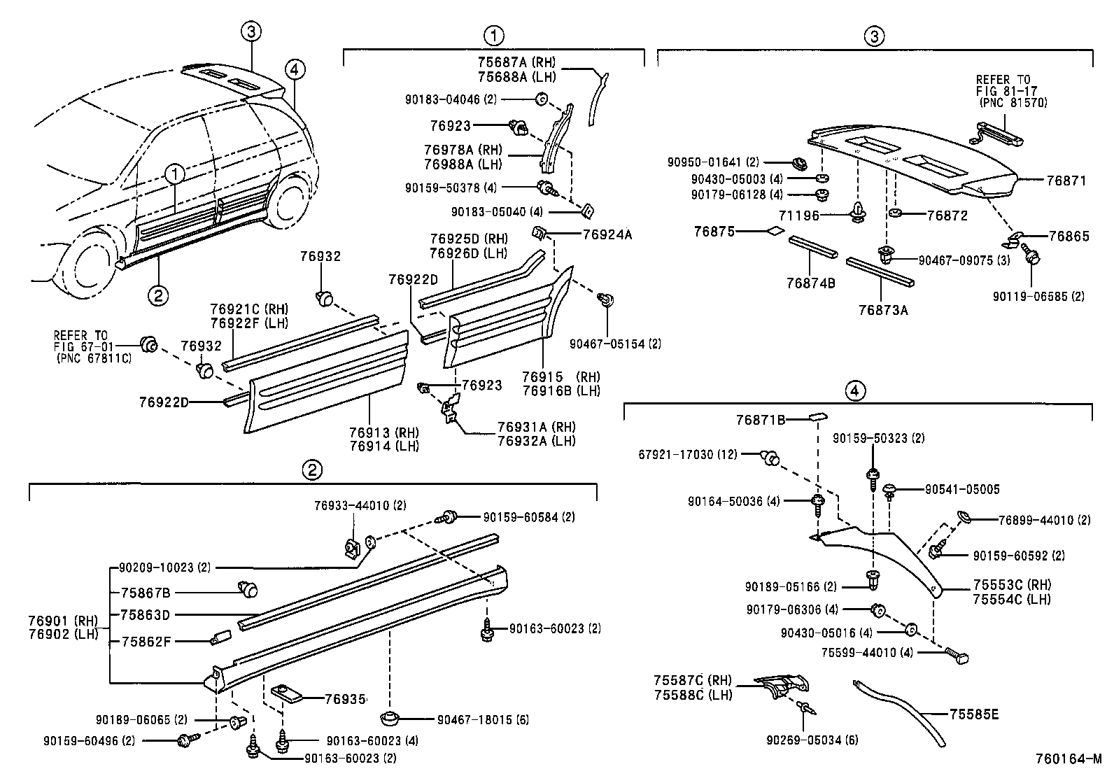 76871-44901 SPOILER, REAR product image