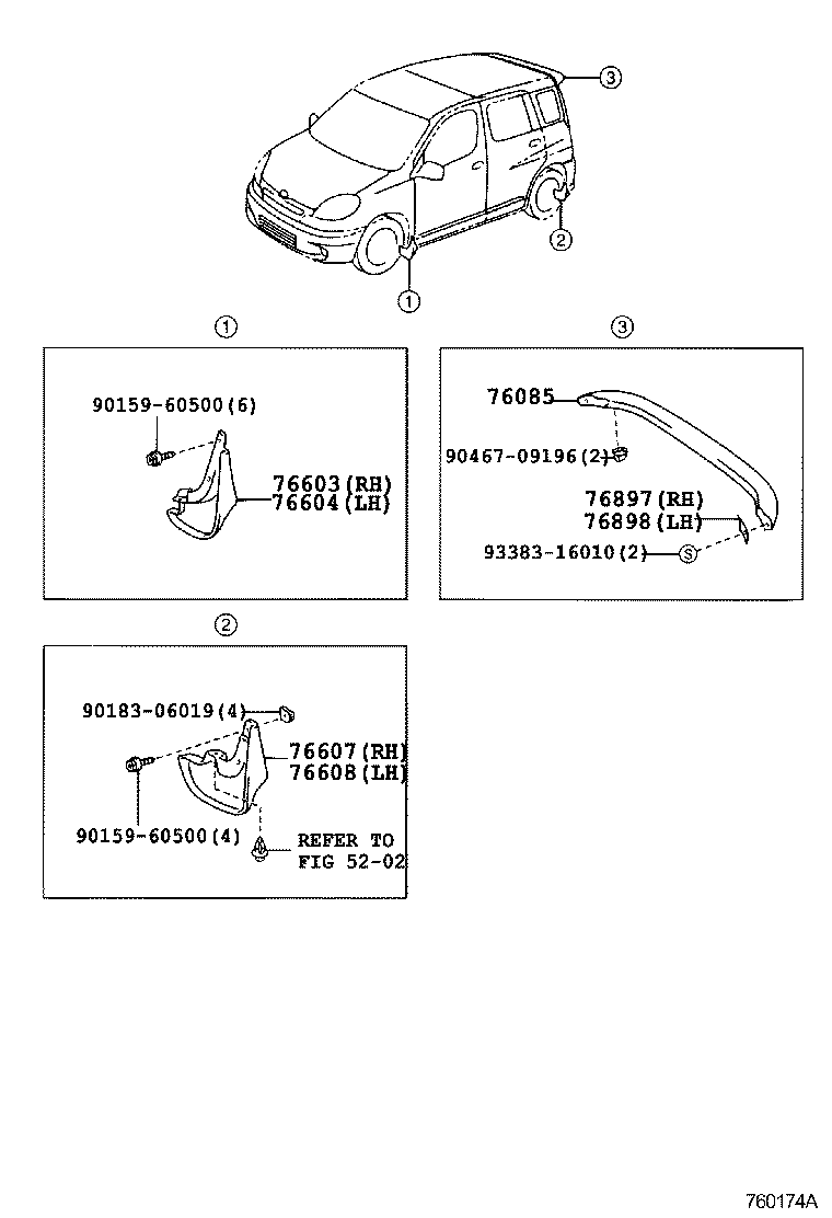76871-52020-F0 SPOILER SUB-ASSY, REAR product image