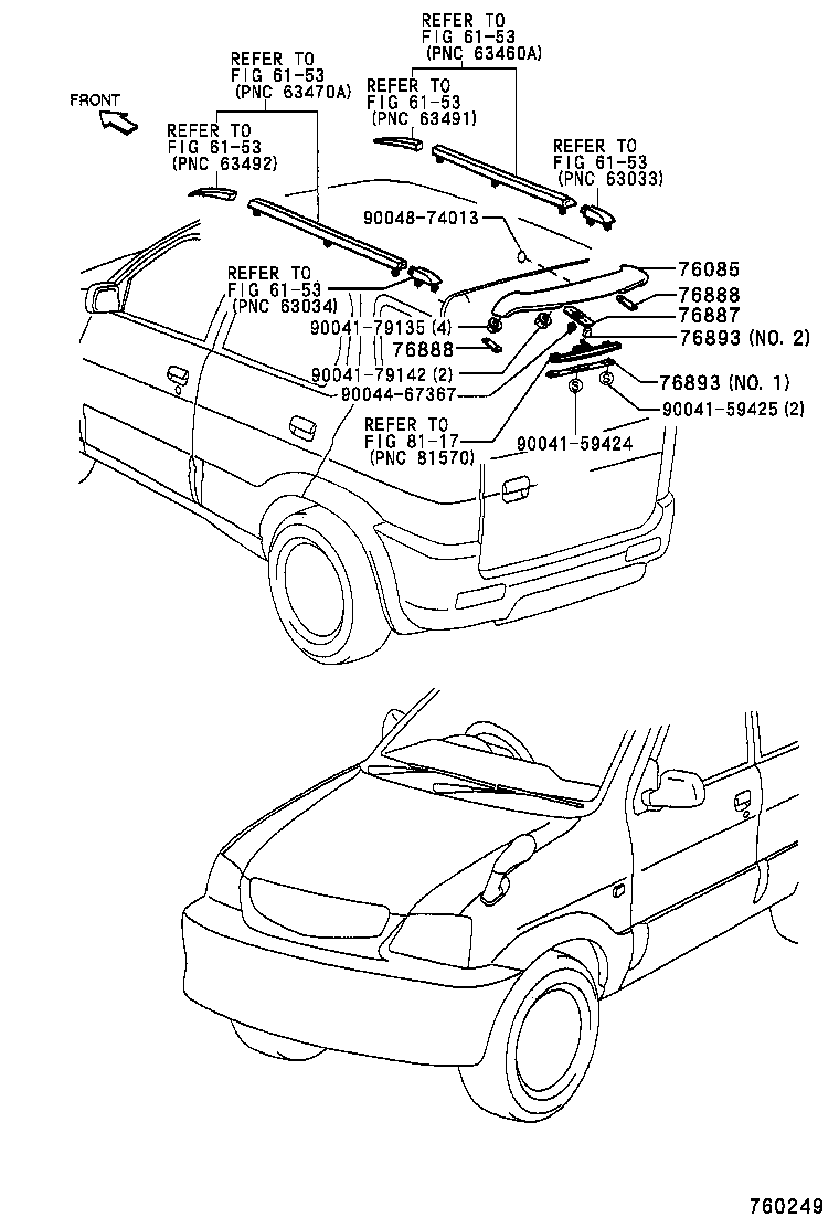 76894-87403-08 COVER, REAR SPOILER, LH product image