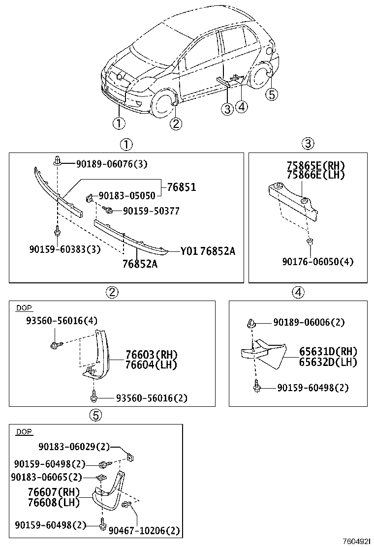 65631-52050 PLATE, REAR WHEEL HOUSE, FRONT RH product image