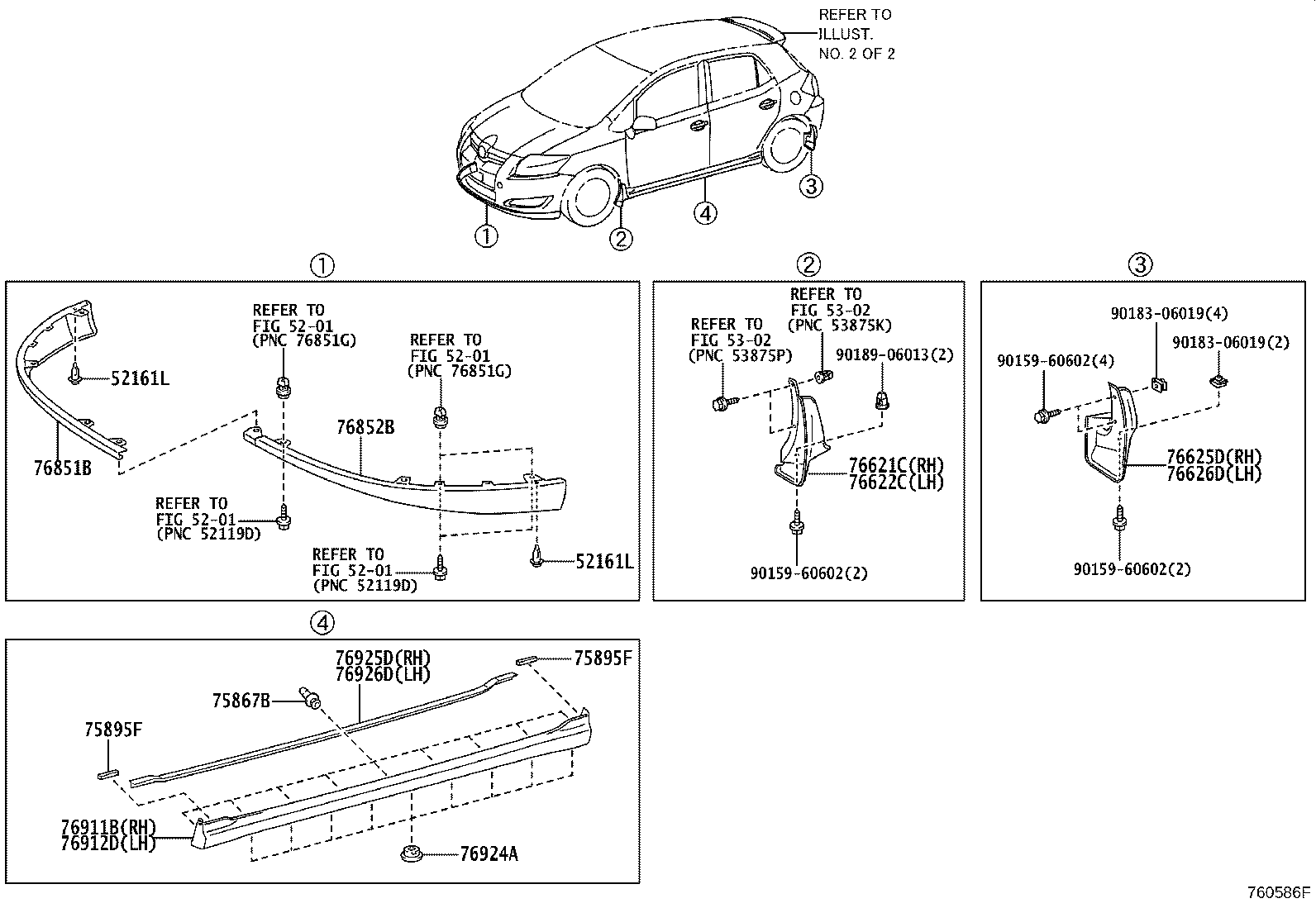 76085-12917-B2 SPOILER SUB-ASSY, REAR product image