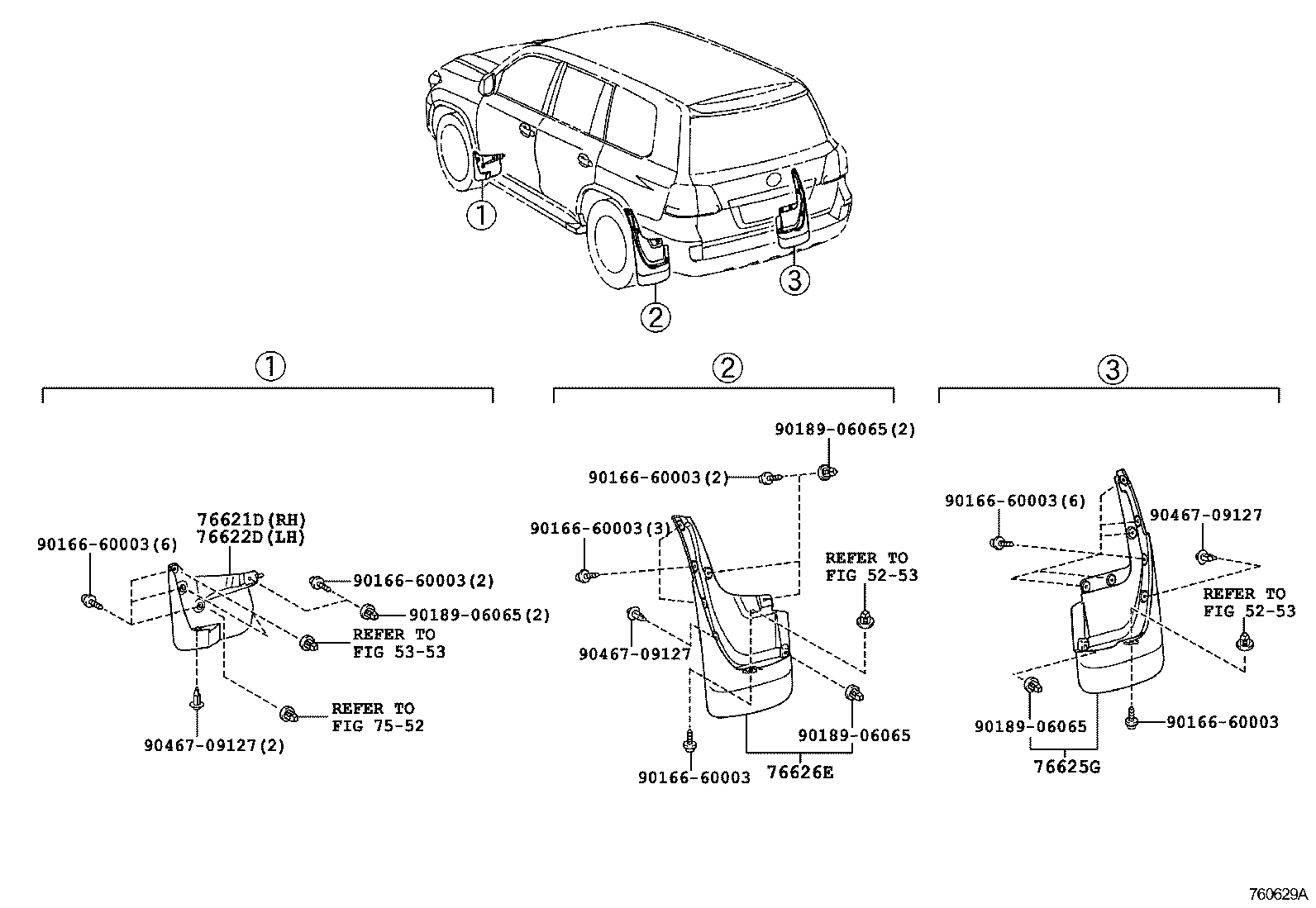 Toyota 76085-60020-C1 SPOILER SUB-ASSY, REAR