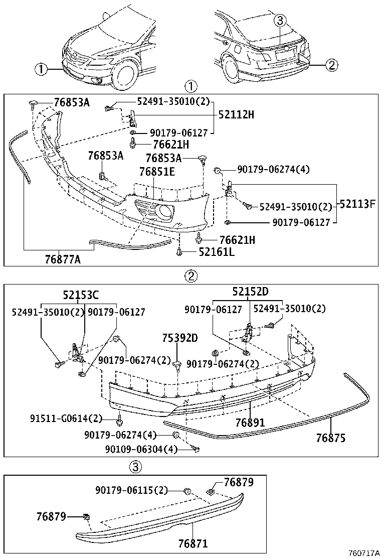 76851-06903 COVER, FRONT SPOILER product image
