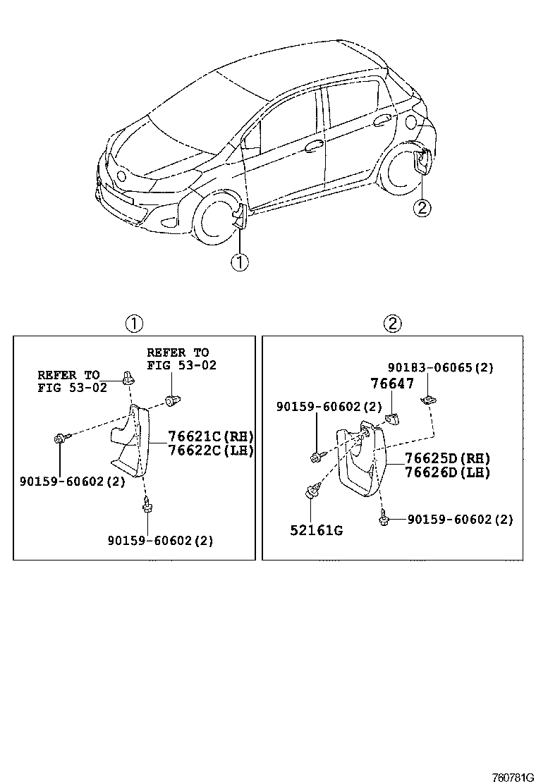 76085-52280-F0 SPOILER SUB-ASSY, REAR product image