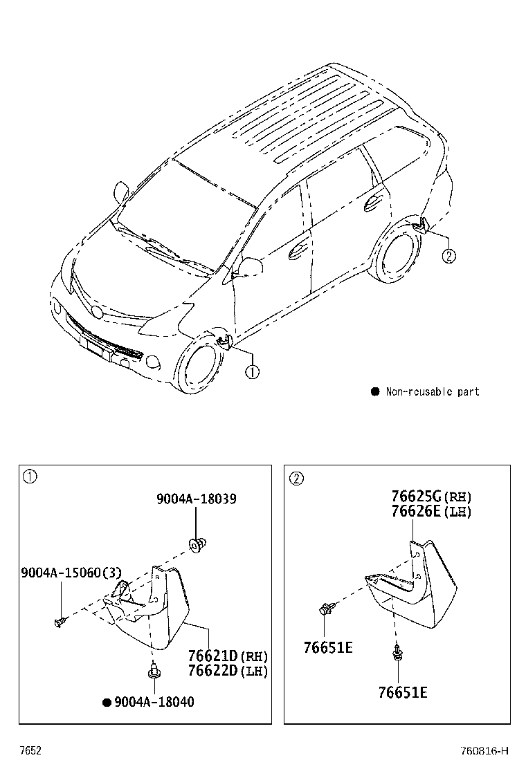 Toyota 76871-BZ170 SPOILER, REAR
