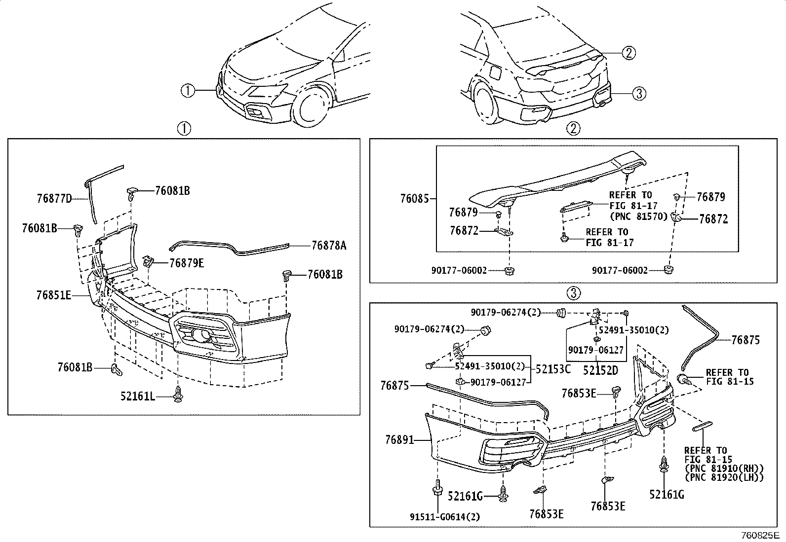 76085-06903 SPOILER SUB-ASSY, REAR product image