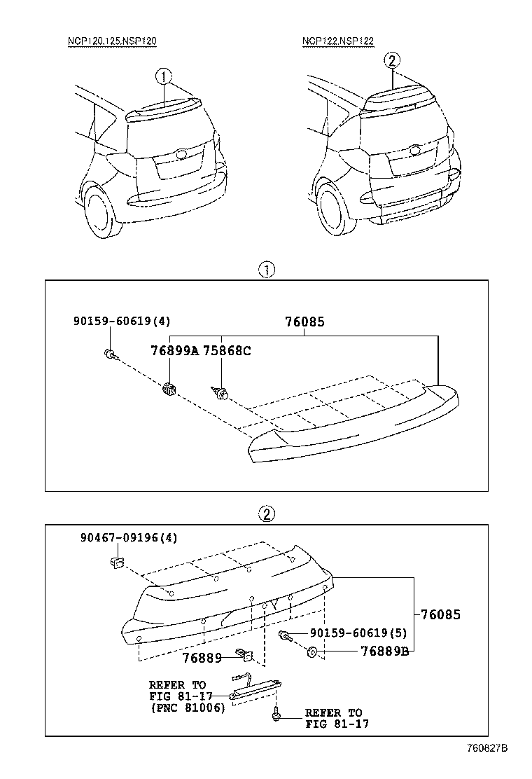 53008-52260-B0 MUDGUARD SET product image
