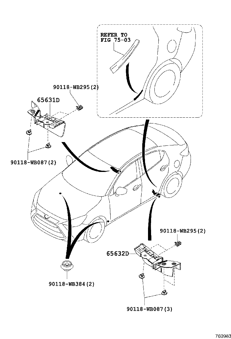 76085-WB001 SPOILER SUB-ASSY, REAR product image
