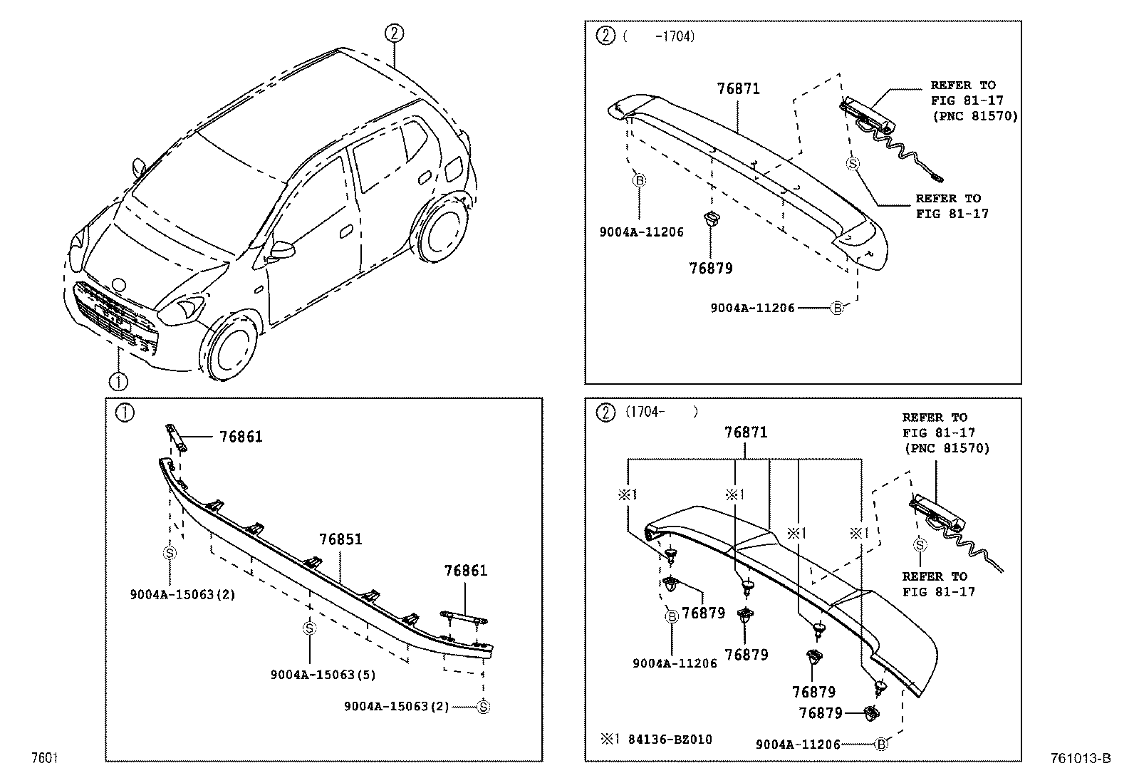 76851-BZ040 COVER, FRONT SPOILER product image