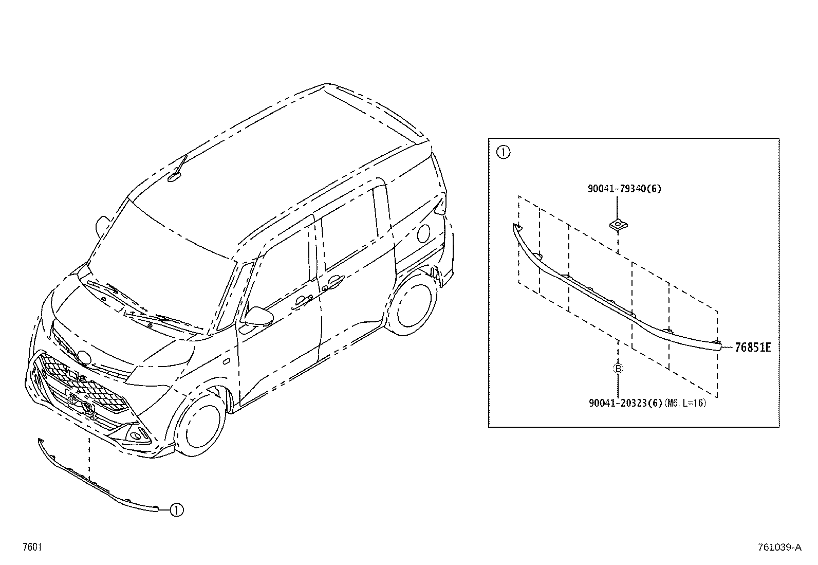 53847-B1010 EXTENSION, FRONT BUMPER, RH product image