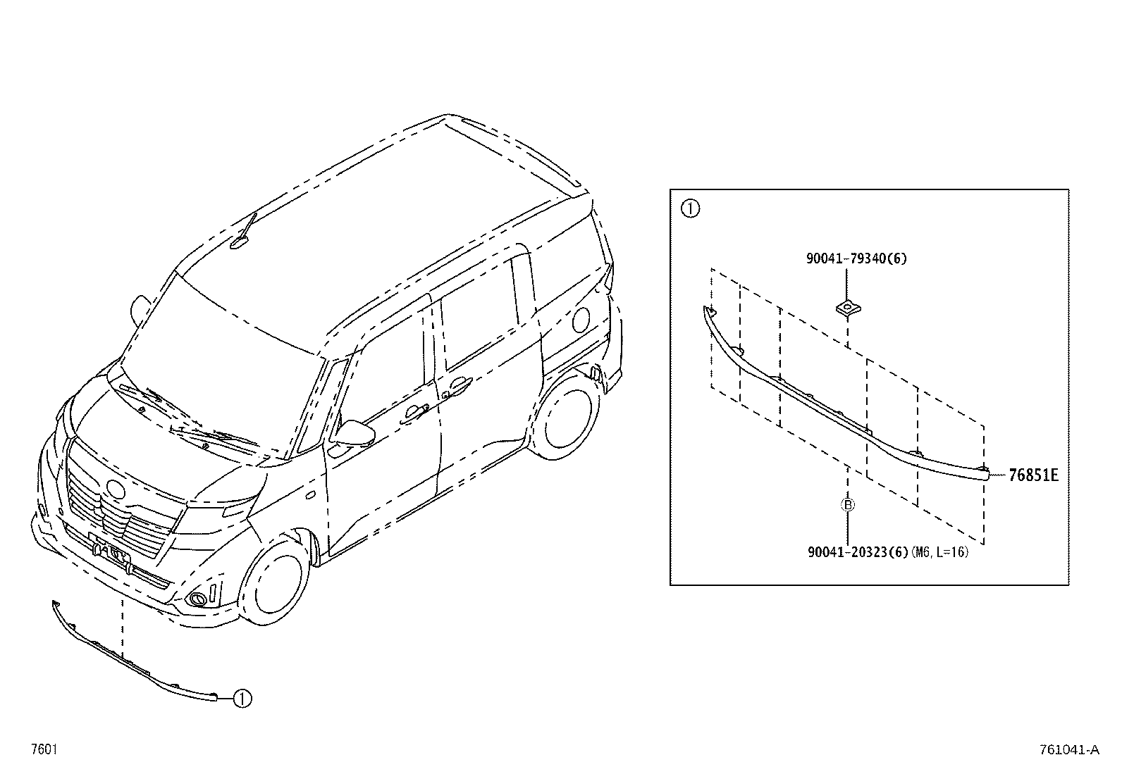 53847-B1010 EXTENSION, FRONT BUMPER, RH product image