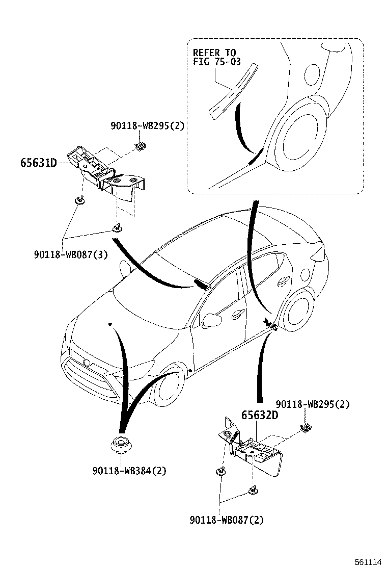 76085-WB001 SPOILER SUB-ASSY, REAR product image