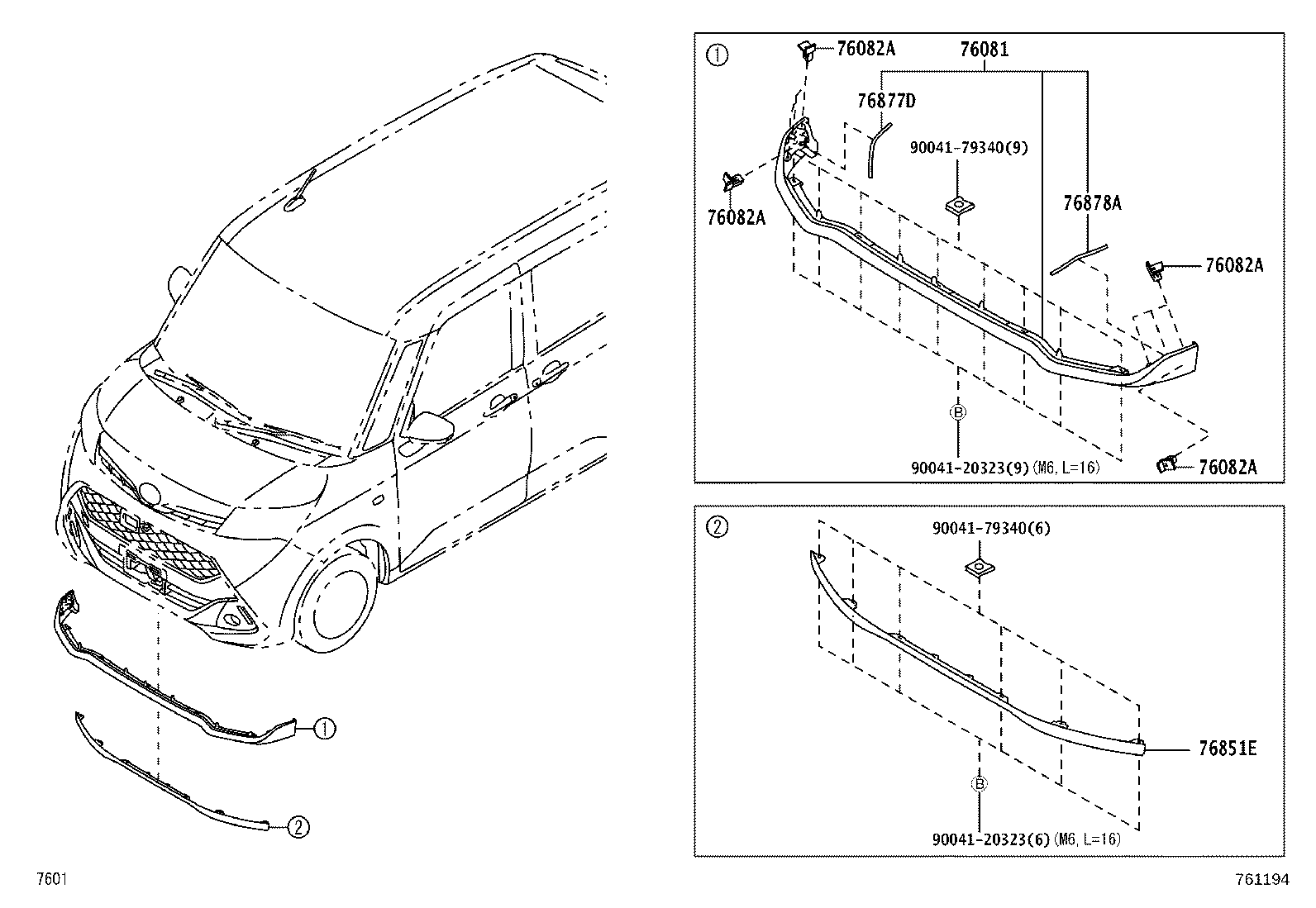 53847-B1010 EXTENSION, FRONT BUMPER, RH product image