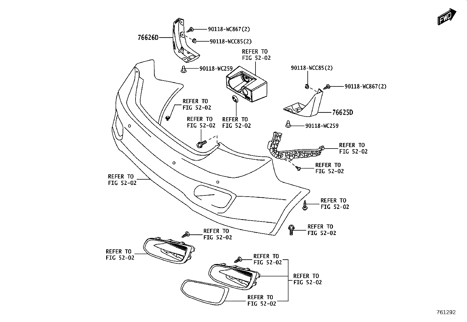 76622-WC001 MUDGUARD, FRONT FENDER, LH product image