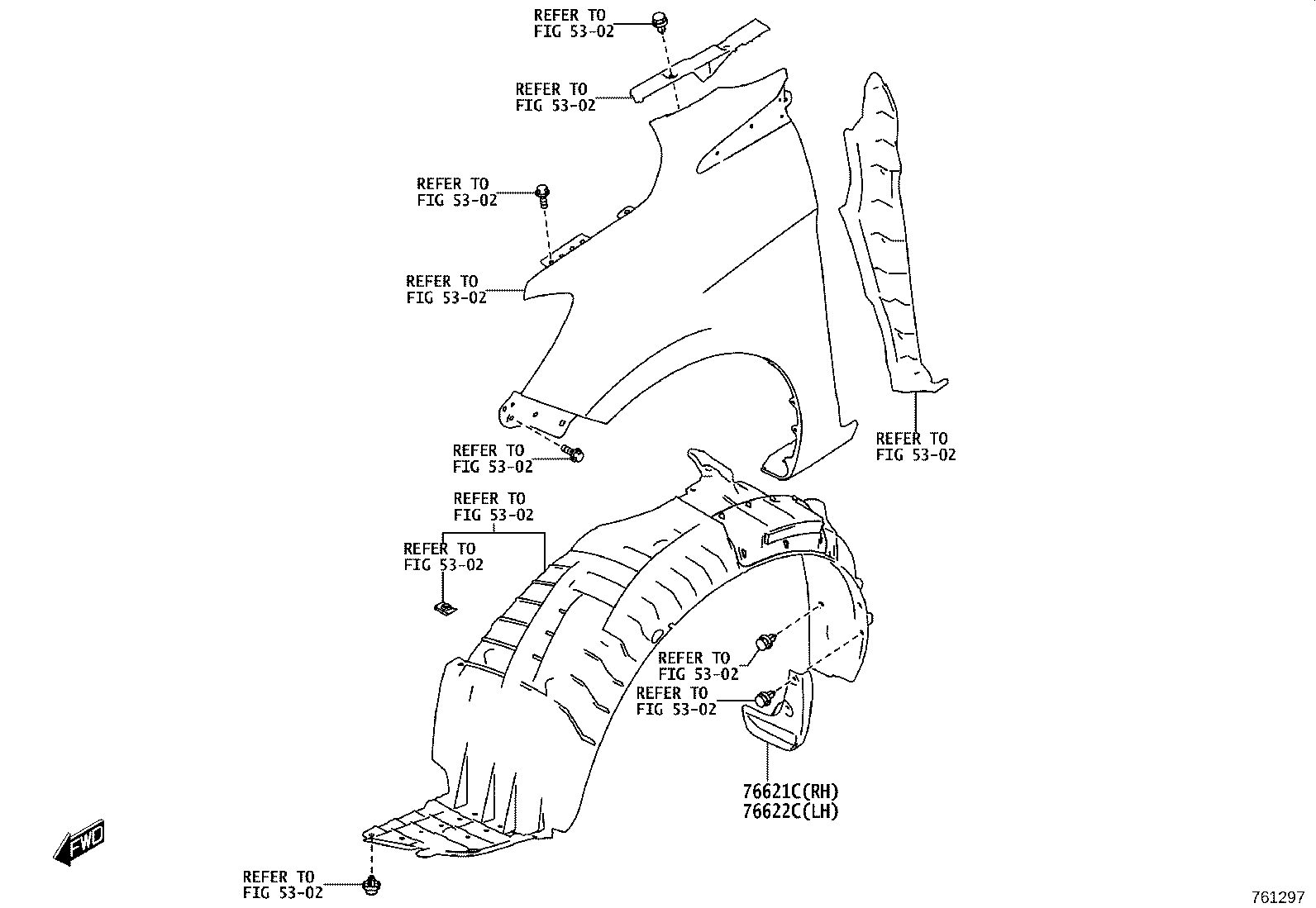 76085-WC079 SPOILER SUB-ASSY, REAR product image